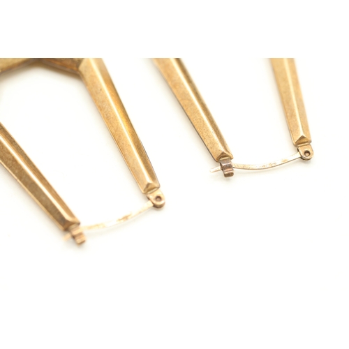 225 - 9ct gold hoop earrings (2.3g)