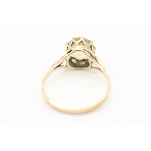 231 - 9ct gold vintage citrine dress ring (1.9g) Size O