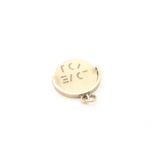 232 - 9ct gold I love you spinner charm (0.8g)