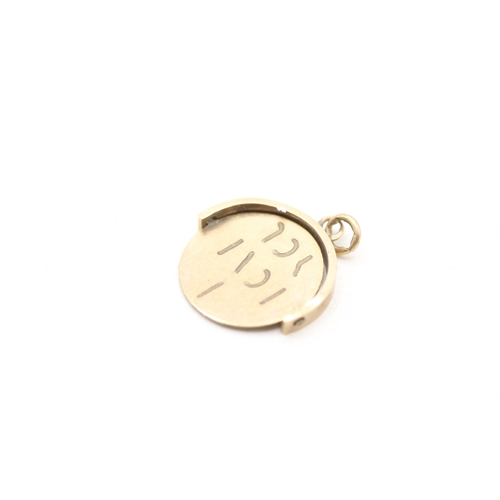 232 - 9ct gold I love you spinner charm (0.8g)