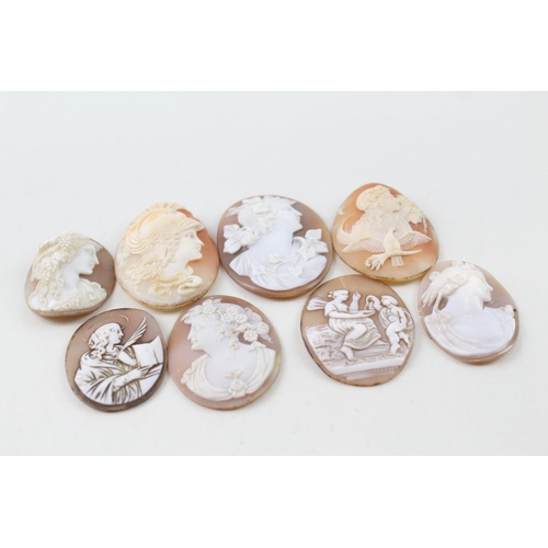 272 - Collection of Loose Antique Shell Cameos x 8 50g