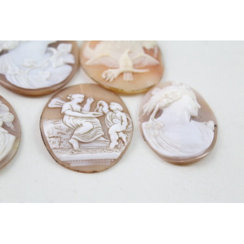 272 - Collection of Loose Antique Shell Cameos x 8 50g