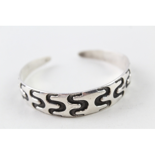 316 - Sterling Silver David Andersen Viking Replica Bangle 39g