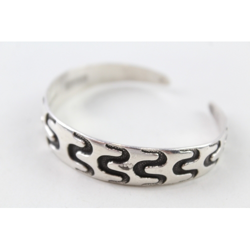 316 - Sterling Silver David Andersen Viking Replica Bangle 39g