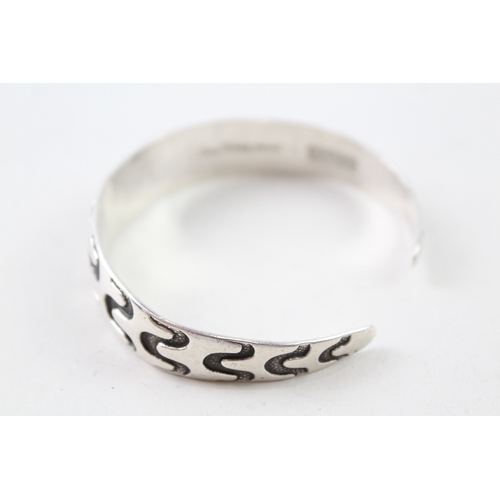 316 - Sterling Silver David Andersen Viking Replica Bangle 39g