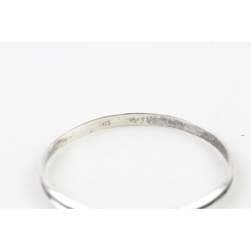 322 - Hans Hansen Denmark Sterling Silver Concave Bangle 15g