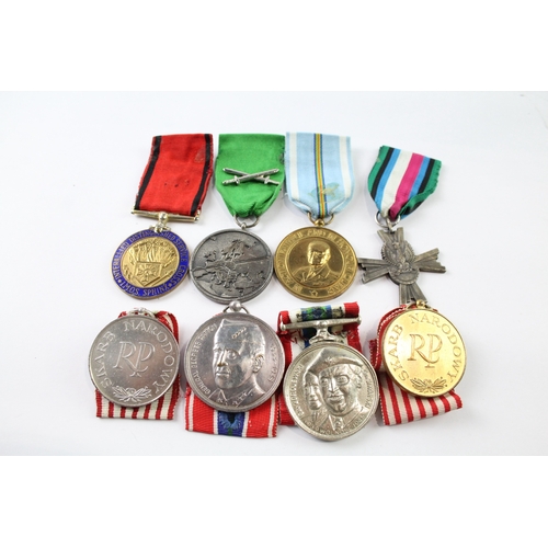 386 - Medals Inc Polish, Etc x 8