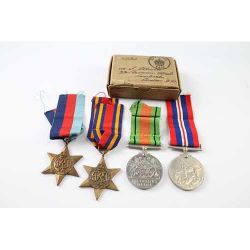 399 - Boxed WW2 Burma Star Medal Group