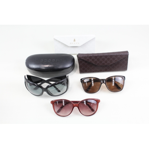 411 - Designer Sunglasses / Glasses Inc Gucci, Cases x 3