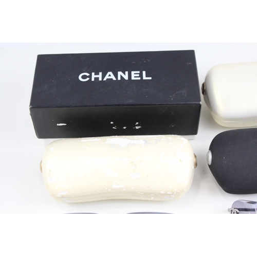 414 - Designer Sunglasses / Glasses Inc Chanel, Cases x 3