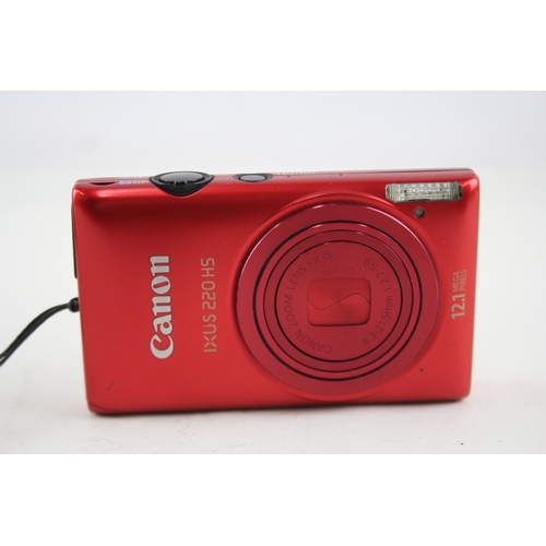 433 - Canon IXUS 220 HS Digital Compact Camera Working w/ Canon 5x IS Zoom Lens