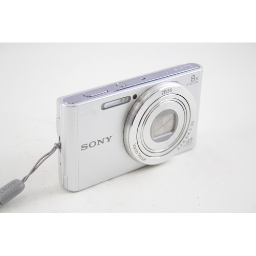 437 - Sony Cybershot DSC-W830 Digital Compact Camera Working w/ Zeiss 8x Zoom Lens