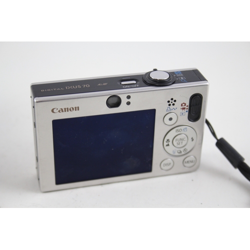 438 - Canon IXUS 70 Digital Compact Camera Working w/ Canon 3x Zoom Lens