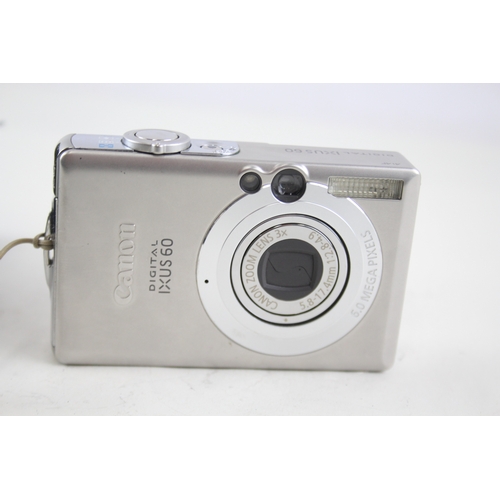 442 - Canon IXUS 60 Digital Compact Camera Working w/ 3x Canon Zoom Lens