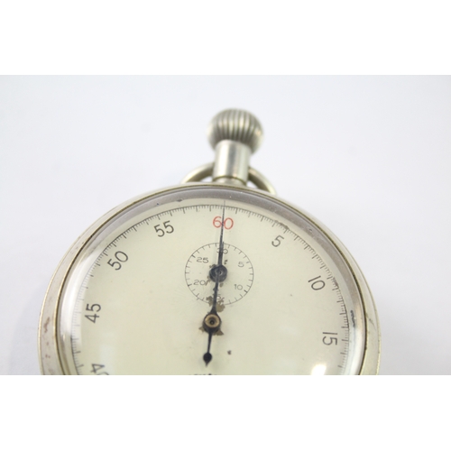 444 - Vintage Lemania Stopwatch Hand-Wind WATCH RUNS