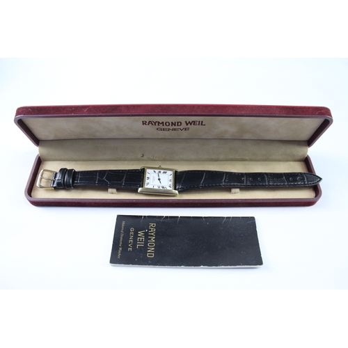 448 - Vintage Raymond Weil 682 Tank Style Watch Hand-Wind WATCH RUNS