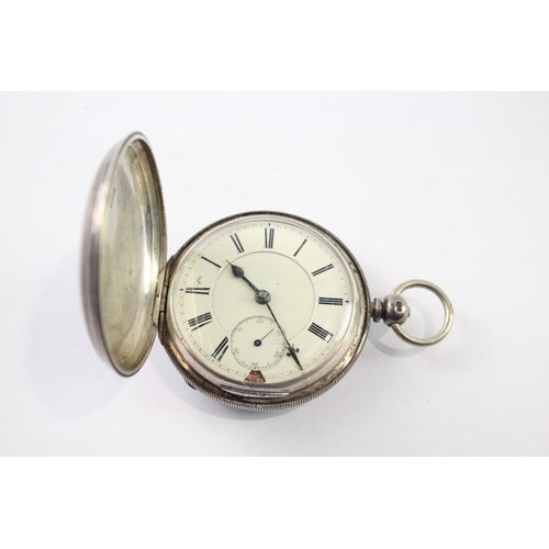 458 - Vintage 925 Silver Reely & Sons Pocket Watch Key-Wind WATCH RUNS