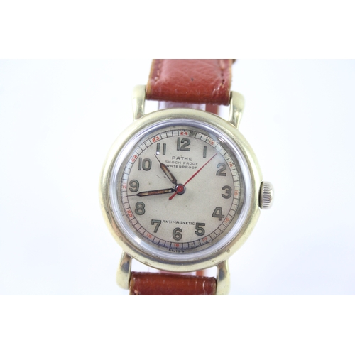 462 - Vintage Pathe Gold Tone Watch Hand-Wind WATCH RUNS