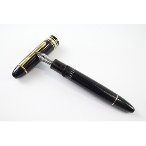 469 - Montblanc Meisterstuck No.149 Black Resin Fountain Pen w/ 14ct White Gold Nib