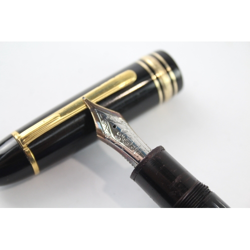 469 - Montblanc Meisterstuck No.149 Black Resin Fountain Pen w/ 14ct White Gold Nib