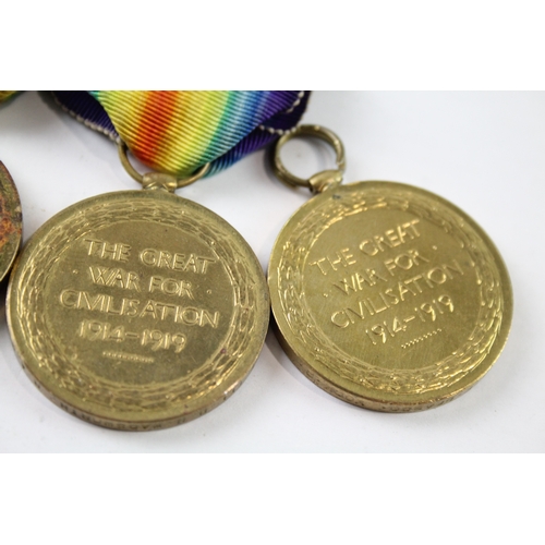 396 - WW1 Victory Medals, Pte Drasdo York R, AM3 Read RAF & Cpl Wadsworth RAMC x 3