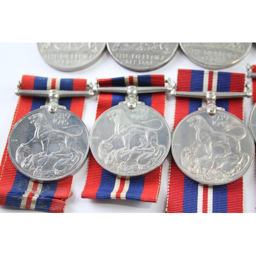 397 - WW2 War & Defence Medals x 10