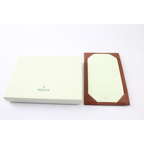 405 - ROLEX Complimentary Brown Leather Pocket Notebook In Original Box