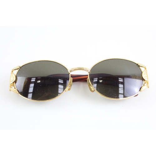 412 - Fendi Vintage Sunglasses FS 296 W/ Original Case & Gold Colour Detailing & Tort