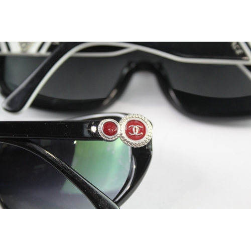 414 - Designer Sunglasses Assorted Branded Inc Chanel, RayBan, Versace, Cases x 3