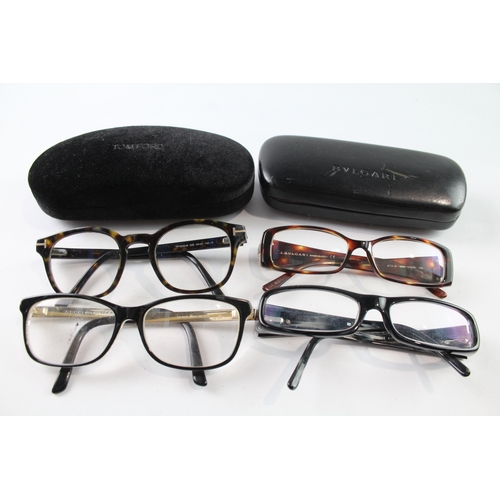 415 - Designer Sunglasses Assorted Bvlgari, Tom Ford Inc Cases x 4