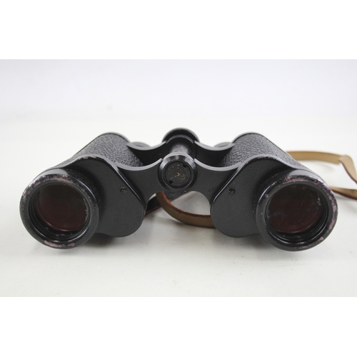 417 - Carl Zeiss Jena Jenoptem Multi-Coated 8x30w Binoculars Working w/ Original Case