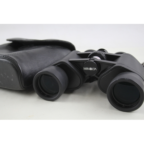 419 - Vintage Minolta Standard 8x40 Binoculars Working w/ Original Case