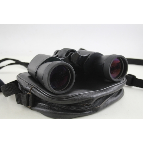 422 - Opticron High Resolution 10x42 Binoculars Working w/ Original Case