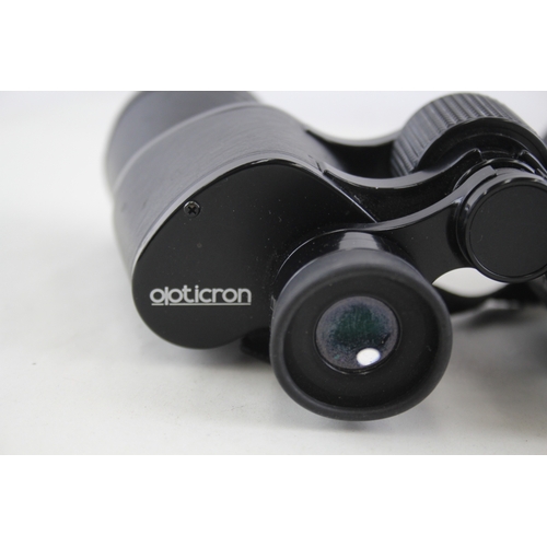 422 - Opticron High Resolution 10x42 Binoculars Working w/ Original Case