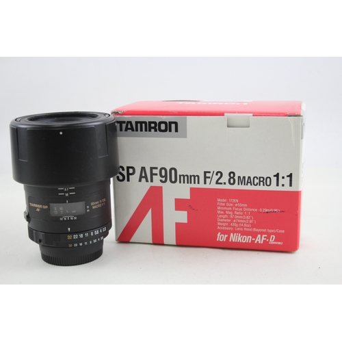 426 - Tamron SP 90mm F/2.8  Vintage Autofocus Camera Lens Working w/ Original Box