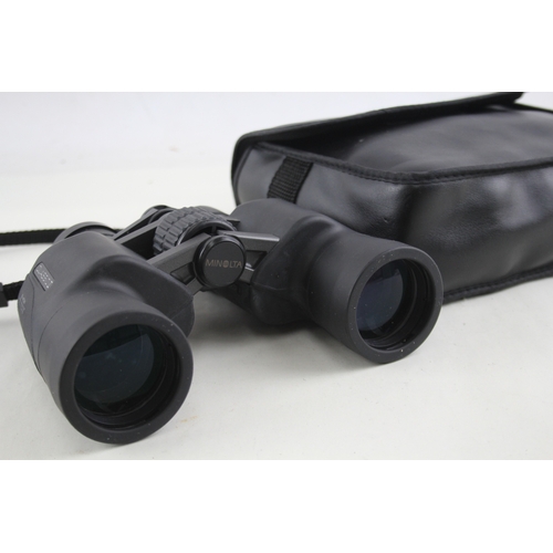 428 - Minolta Classic II Multi-Coated 8x40w Binoculars Working w/ Original Case