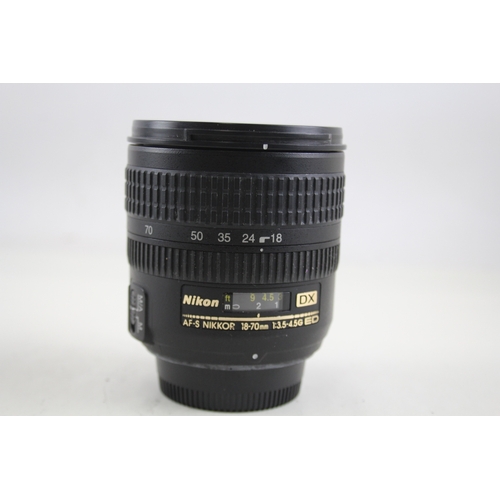 431 - Nikon AFS Nikkor 18-70mm F/3.5-4.5 G Vintage Autofocus Camera Lens Working