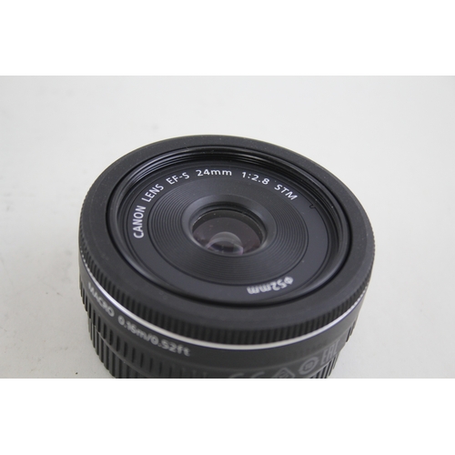 440 - Canon EFS 24mm F/2.8 STM Vintage Autofocus Camera Lens Working