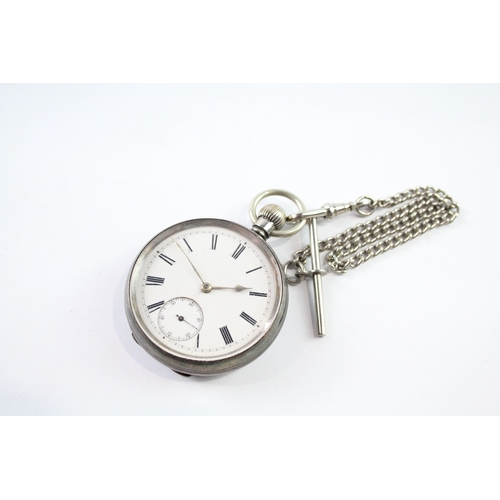 445 - Vintage 925 Silver Waltham Pocket Watch Hand-Wind WATCH RUNS