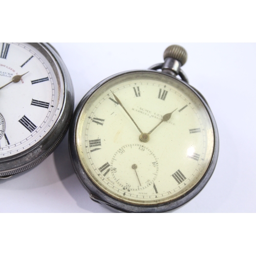 456 - Vintage Mixed Purity Silver Pocket Watches Hand/Key-Wind UNTESTED