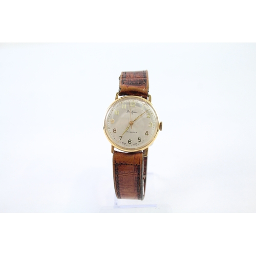 463 - Vintage Bentima Gold Tone Watch Hand-Wind WATCH RUNS