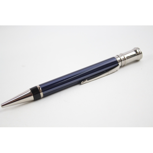 467 - Parker Duofold Special Blue Lacquer Pin Stripe Ballpoint Pen / Biro WRITING