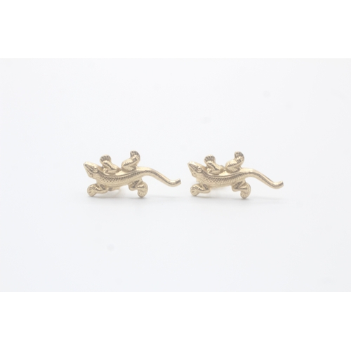 92 - 9ct gold gecko stud earring (0.4g)