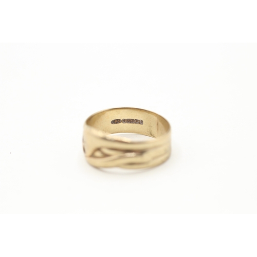 33 - 9ct gold snake ring as seen (4.8g) Size U