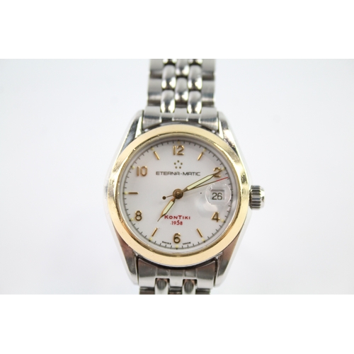 454 - Womens Eterna KonTiki 1958 Watch Automatic WATCH RUNS