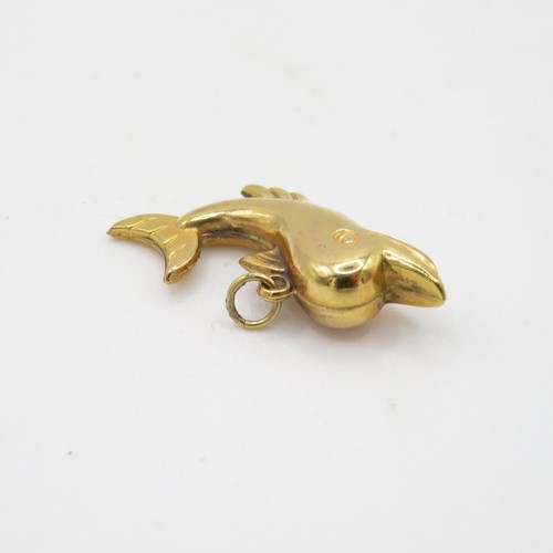 1 - 2x 9ct gold dolphin pendants (5.6g)