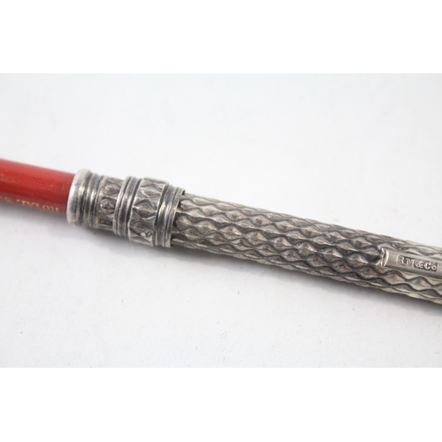 353 - Antique Victorian S.Mordan & Co. 1897 London Sterling Silver Pencil (17g)