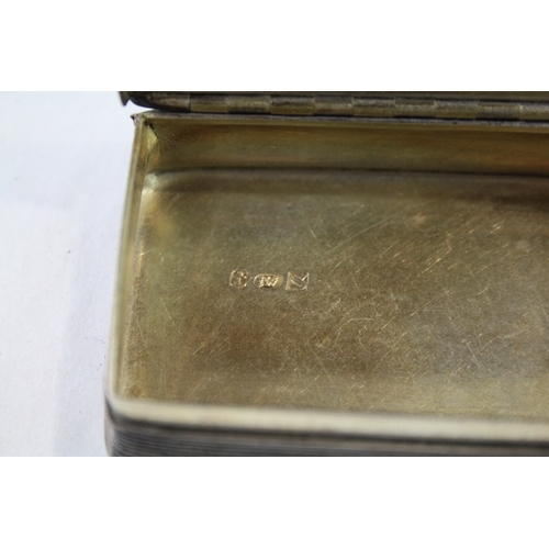 363 - Antique Victorian 1892 Birmingham Sterling Silver Snuff / Tobacco Box (76g)