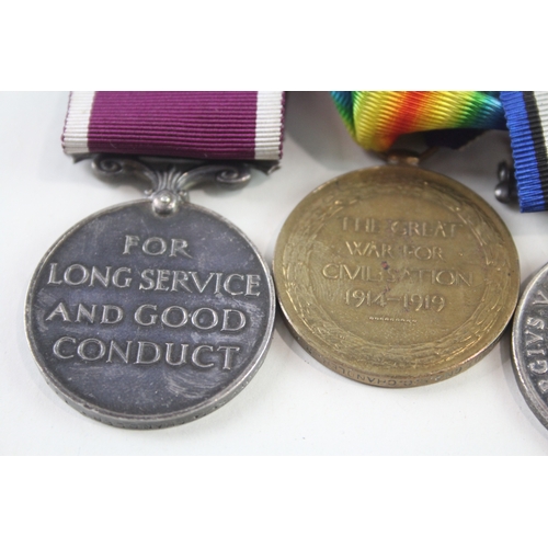 365 - WW1-GV Indian Army Long Service Medal Group  1914-15 Star Trio Gnr Chandler RFA