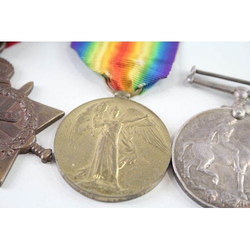 377 - WW1 1914-15 Star Medal Trio G.R Ames Canteen Assistant x 3